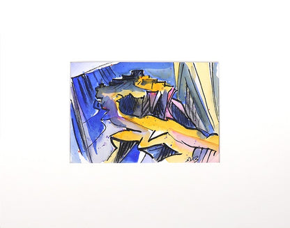 Walpi #1 (Hopi Village on First Mesa, Arizona), Painting, dated 2001