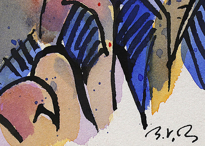 Walpi #4 (Hopi Village on First Mesa, Arizona), Painting, 2001