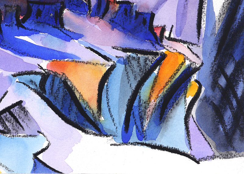 Walpi #5 (Hopi Village on First Mesa, Arizona), Painting, dated 2002
