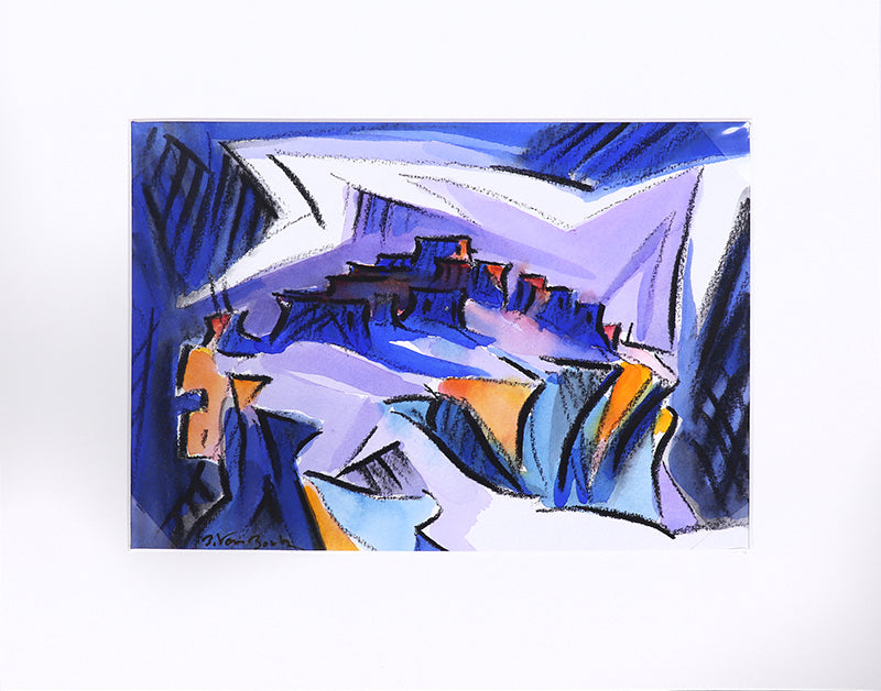 Walpi #5 (Hopi Village on First Mesa, Arizona), Painting, dated 2002
