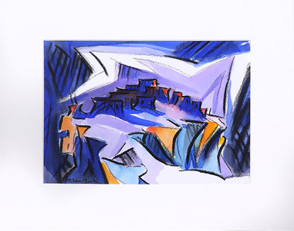 Walpi #5 (Hopi Village on First Mesa, Arizona), Painting, dated 2002