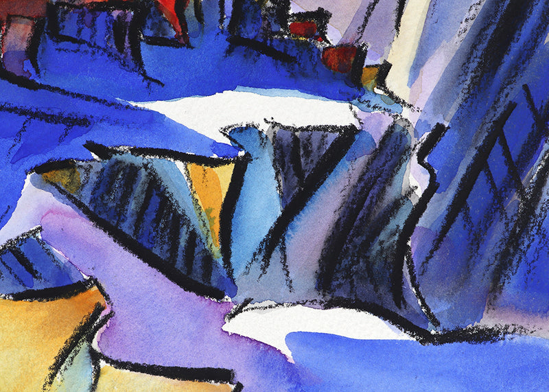 Walpi #6 (Hopi Village on First Mesa, Arizona), Painting, dated 2002
