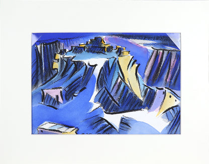 Walpi #7 (Hopi Village on First Mesa, Arizona), Painting, 2002