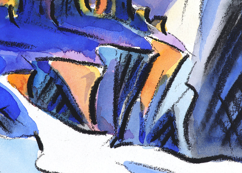 Walpi #8 (Hopi Village on First Mesa, Arizona), Painting, dated 2002