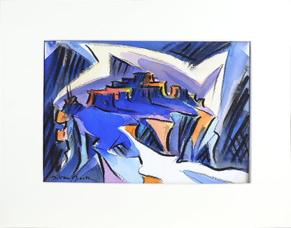 Walpi #8 (Hopi Village on First Mesa, Arizona), Painting, dated 2002