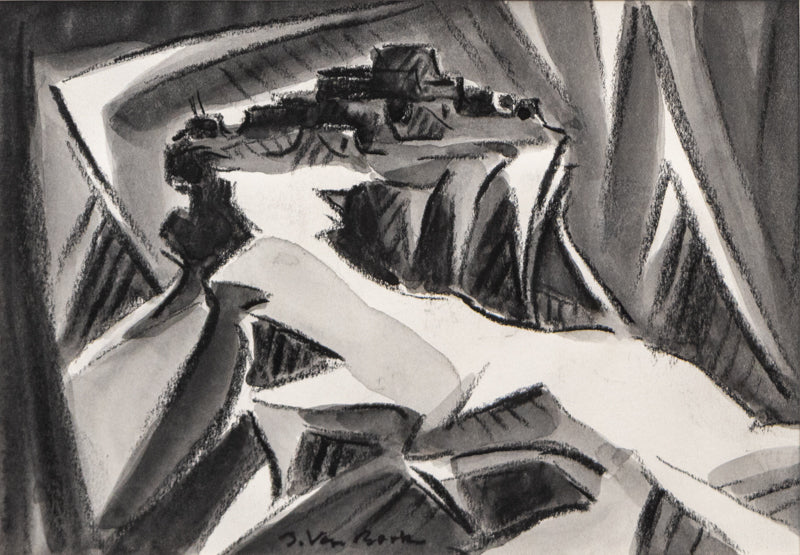 Walpi #16 (Hopi Village on First Mesa, Arizona), Painting, circa 2004