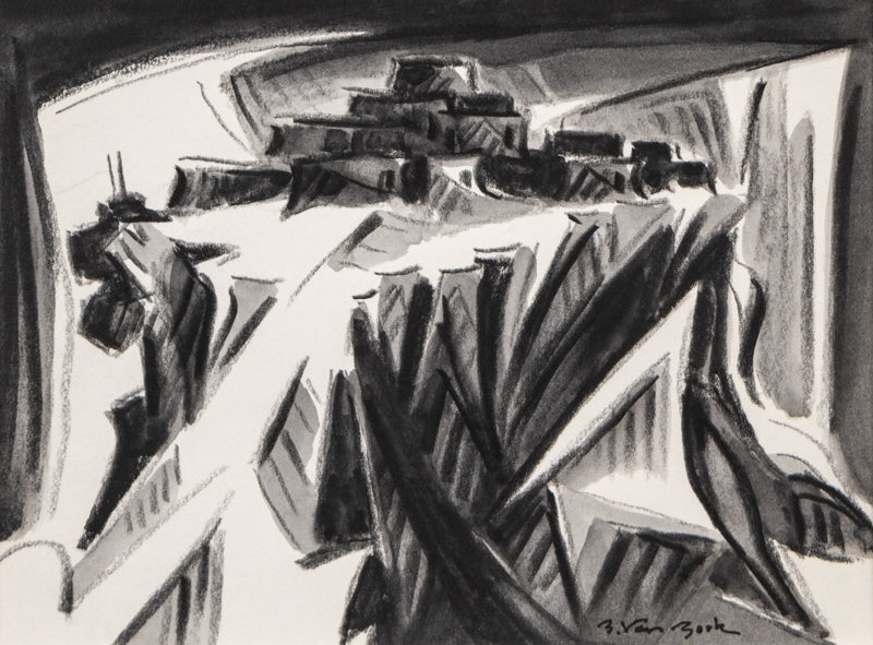 Walpi #18 (Hopi Village on First Mesa, Arizona), Painting, circa 2004