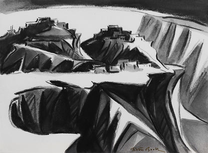 Second Mesa #3 (Hopi Pueblo, Arizona), Painting, circa 2004