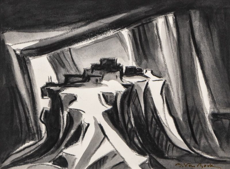 Walpi #19 (Hopi Village on First Mesa, Arizona), Painting, 2004