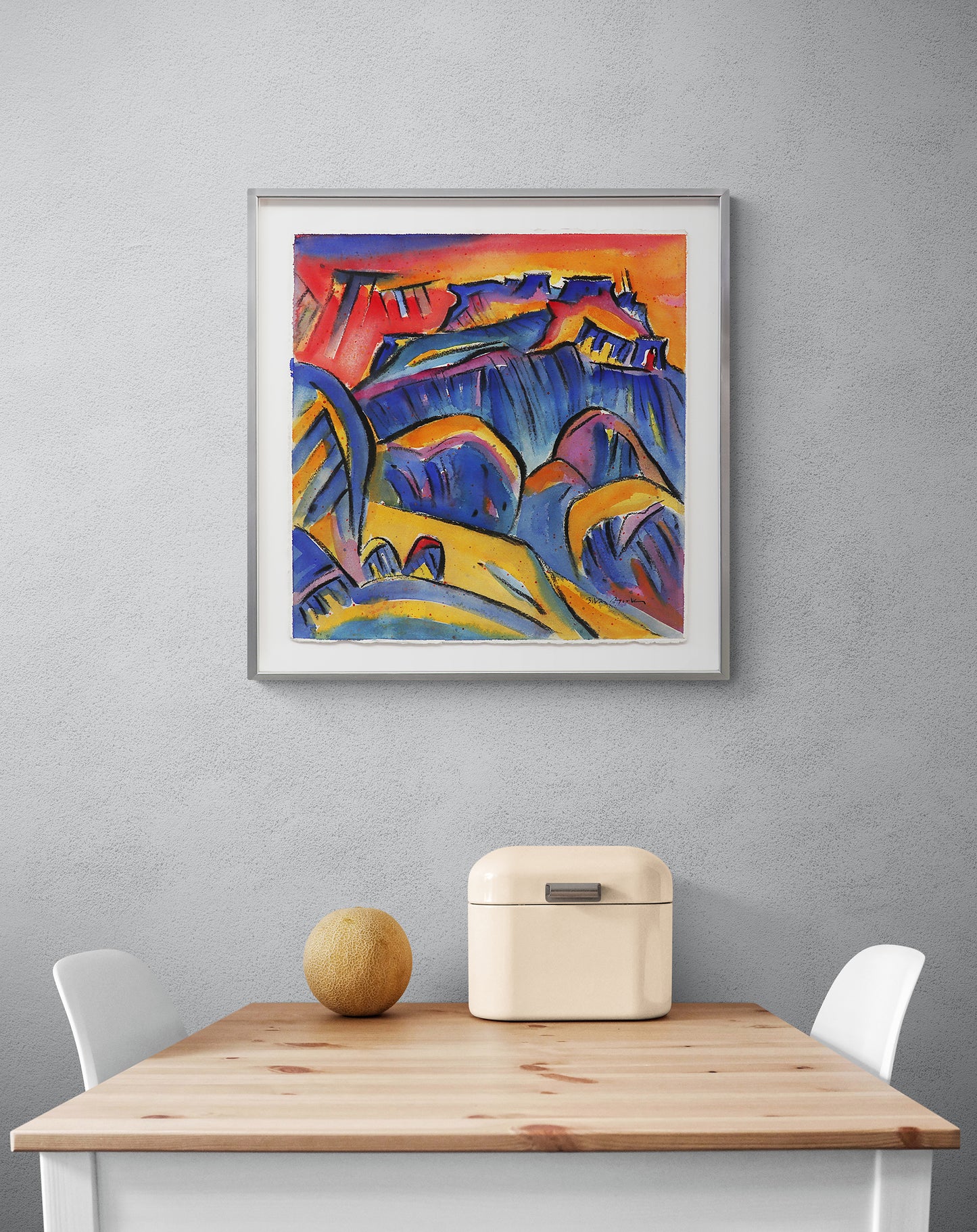 Second Mesa (Hopi Pueblo, Arizona), Painting, circa 1989