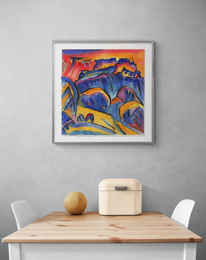 Second Mesa (Hopi Pueblo, Arizona), Painting, circa 1989