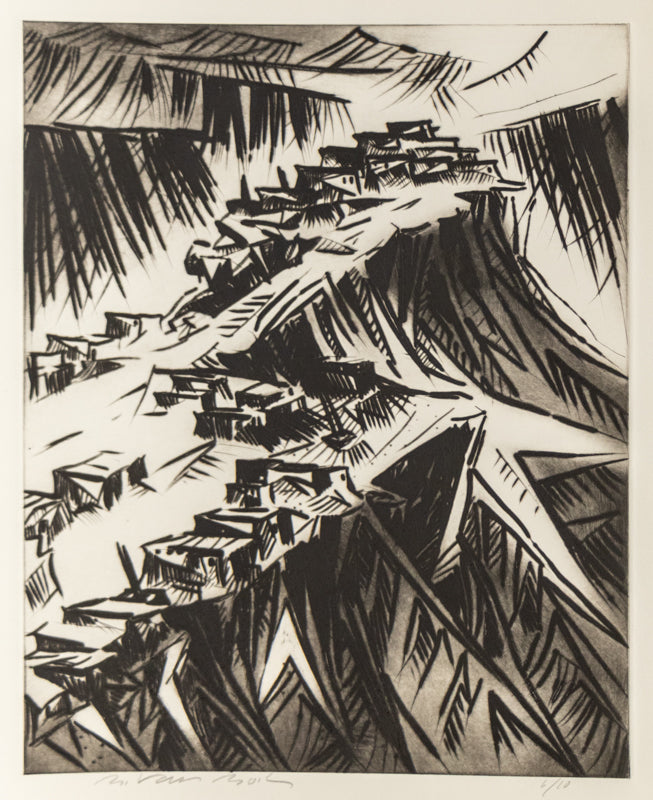 First Mesa  (Hopi Village on First Mesa, Arizona), Print, 1988
