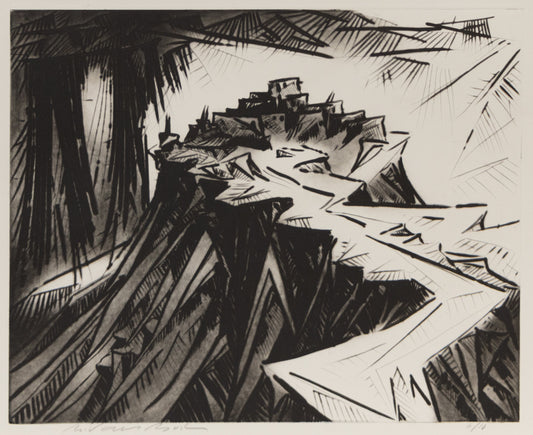 Bert Van Bork (1928-2014) artwork for sale. Walpi 6/10 (Hopi Village on First Mesa, Arizona), Print, 1991, Denver, Colorado, Art Gallery)