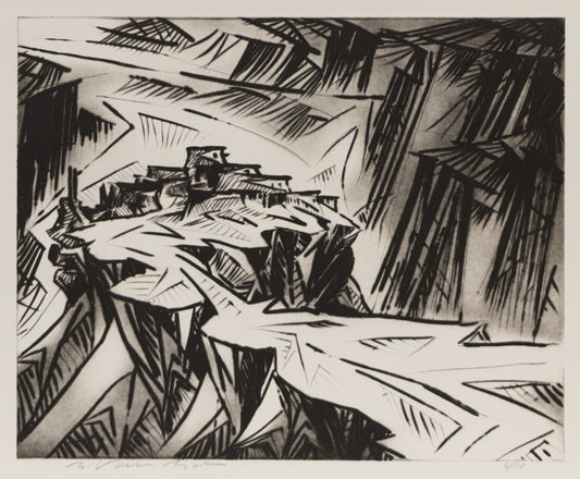 Bert Van Bork (1928-2014) artwork for sale. Walpi 6/10 (Hopi Village on First Mesa, Arizona), Print, 1991, Denver, Colorado, Art Gallery)