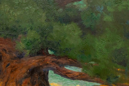 Untitled (Ancient Tree in Canyon Landscape), Painting