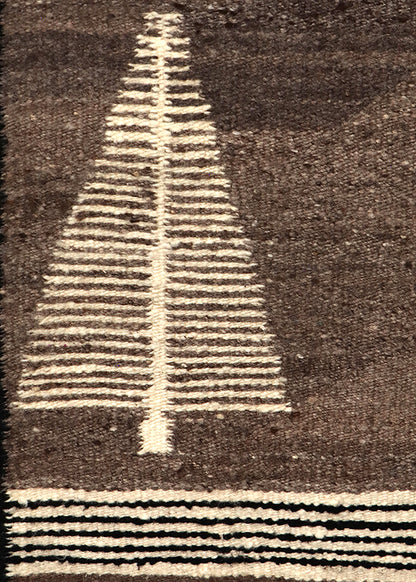 Pictorial Rug with African Zebra, Tree, Birds and Clouds, circa 1955