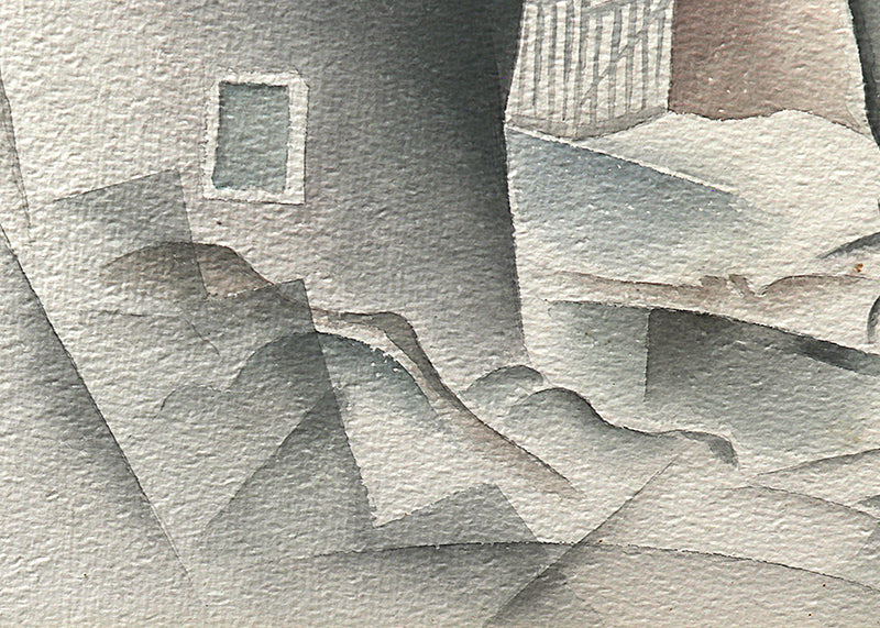 Untitled (Colorado Modernist Landscape), Painting, 1938
