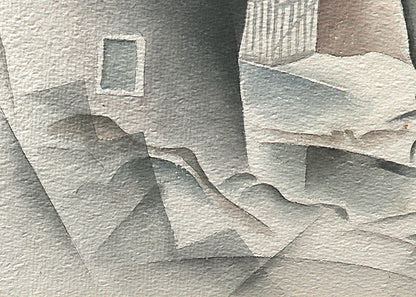 Untitled (Colorado Modernist Landscape), Painting, 1938