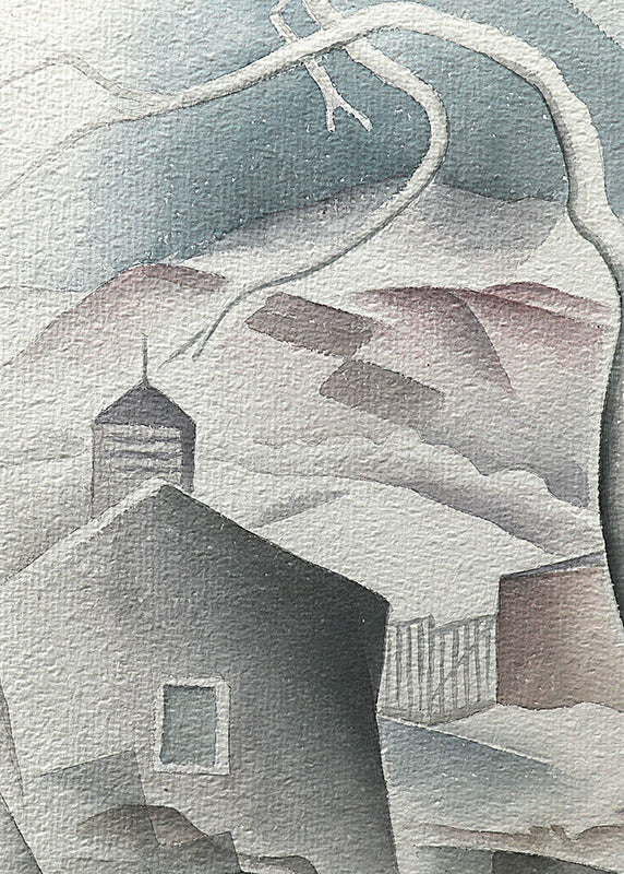 Untitled (Colorado Modernist Landscape), Painting, 1938
