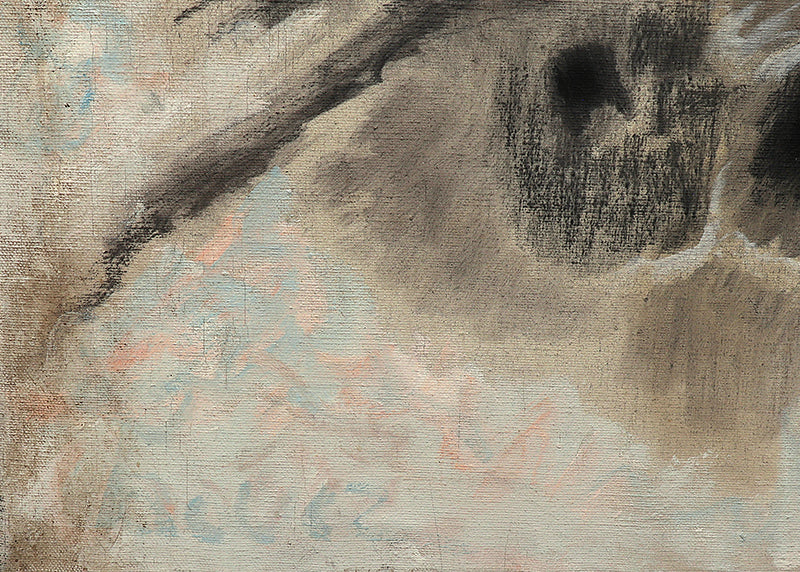Untitled (Black and White Abstract), Painting, circa 1975