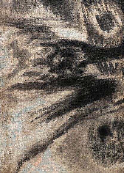 Untitled (Black and White Abstract), Painting, circa 1975