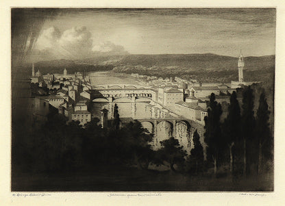 George Elbert Burr (1859-1939) artwork for sale. Florence From San Miniato (Italy), Print, circa 1905, Denver, Colorado, Art Gallery)
