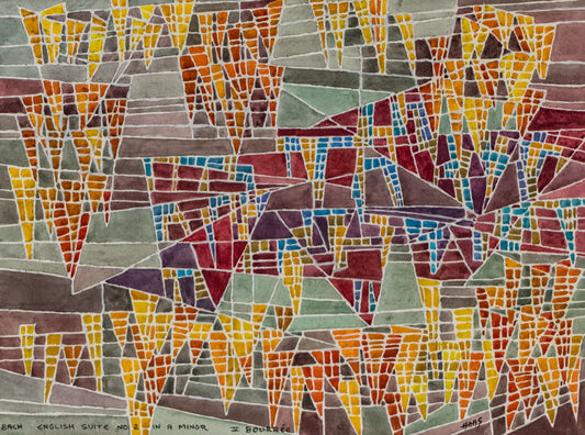 Bach - English Suite No.2 in A Minor - V Bourree, Painting