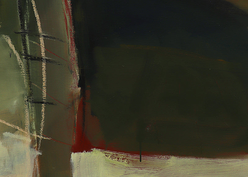Untitled (Brown and Green Abstract), Painting, 1994
