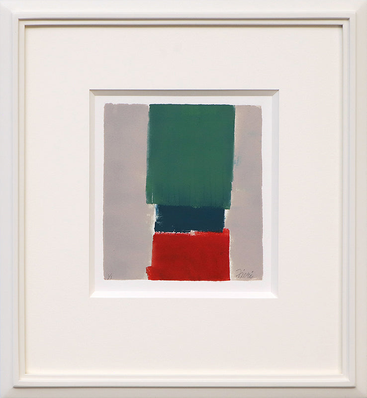 Untitled (Abstract in Gray, Red, Blue, Green 1/1), Print
