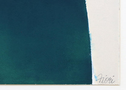 Untitled (Abstract in Blue, Teal, Red, & Yellow), Print
