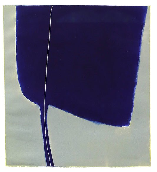 Wilma Fiori (1929-2019) artwork for sale. Untitled (Abstract Blue and Grey), Print, circa 1990-2005, Denver, Colorado, Art Gallery)