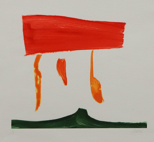 Wilma Fiori (1929-2019) artwork for sale. Raise the Gate #2 (Composition with Red, Orange, and Green), Print