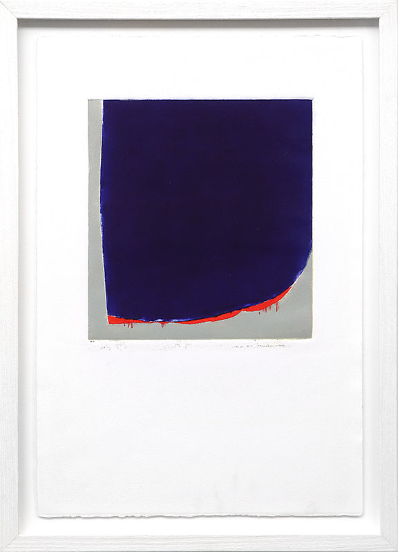 Untitled (Abstract Blue, Red and Grey), Print