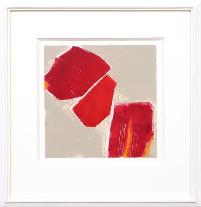 Untitled (Abstract in Red, Orange, and Taupe), Print