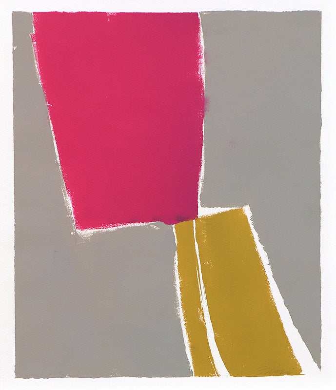 Untitled (Abstract Pink, Grey, and Yellow), Print, circa 1990-2005