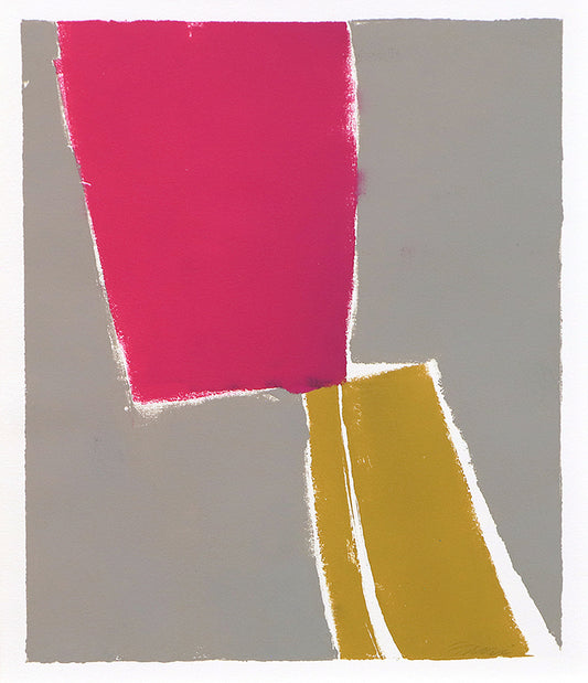 Untitled (Abstract Pink, Grey, and Yellow), Print, circa 1990-2005
