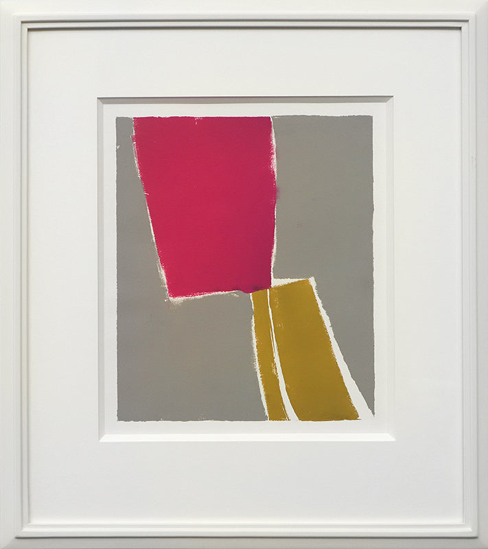 Untitled (Abstract Pink, Grey, and Yellow), Print, circa 1990-2005