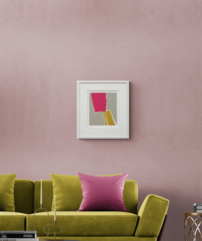 Untitled (Abstract Pink, Grey, and Yellow), Print, circa 1990-2005