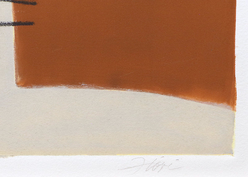 Taos II (Composition with Umber, Blue, and Cream), Print, circa 1990-2005
