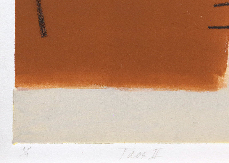 Taos II (Composition with Umber, Blue, and Cream), Print, circa 1990-2005