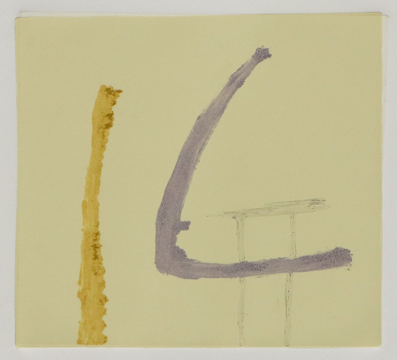 Untitled (Abstract in Yellow and Violet), Print