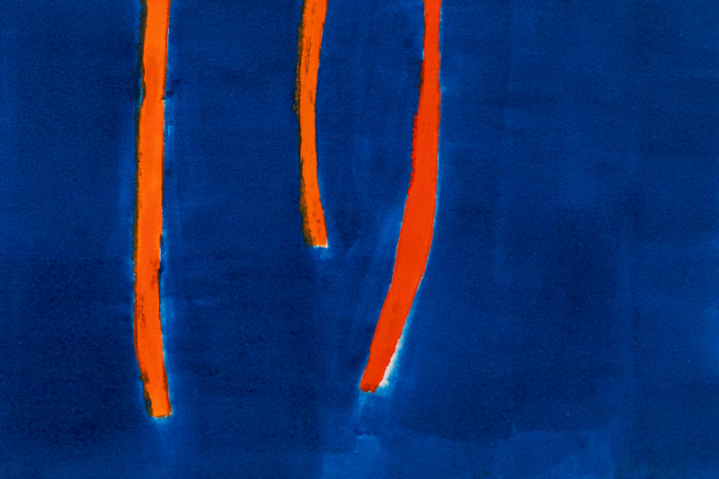 Untitled (Abstract Green and Blue with Orange), Print, circa 1990-2005