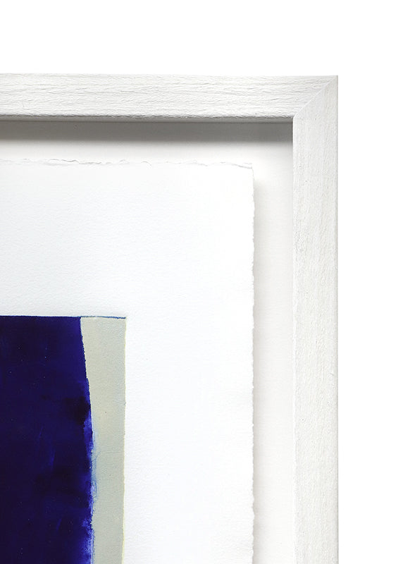 Untitled (Abstract Blue on Grey), Print