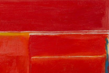 Untitled (Abstract Red with Blue and Yellow), Print