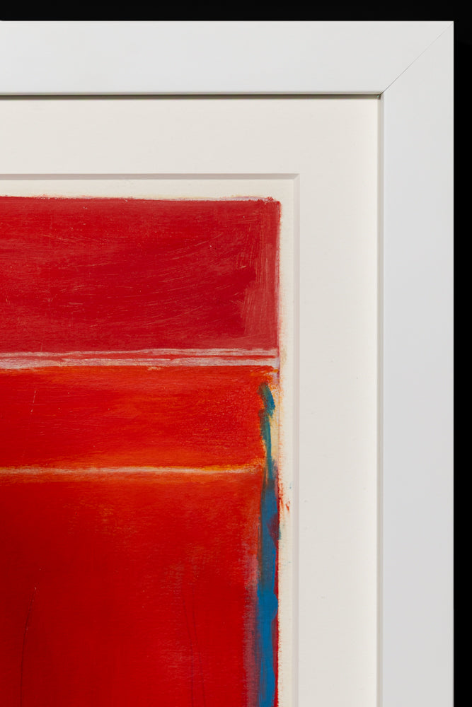 Untitled (Abstract Red with Blue and Yellow), Print