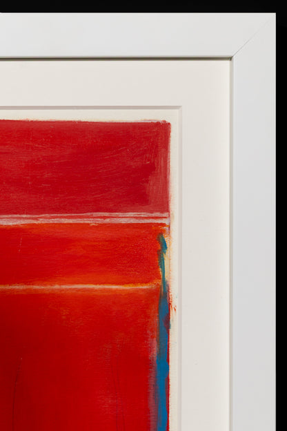 Untitled (Abstract Red with Blue and Yellow), Print
