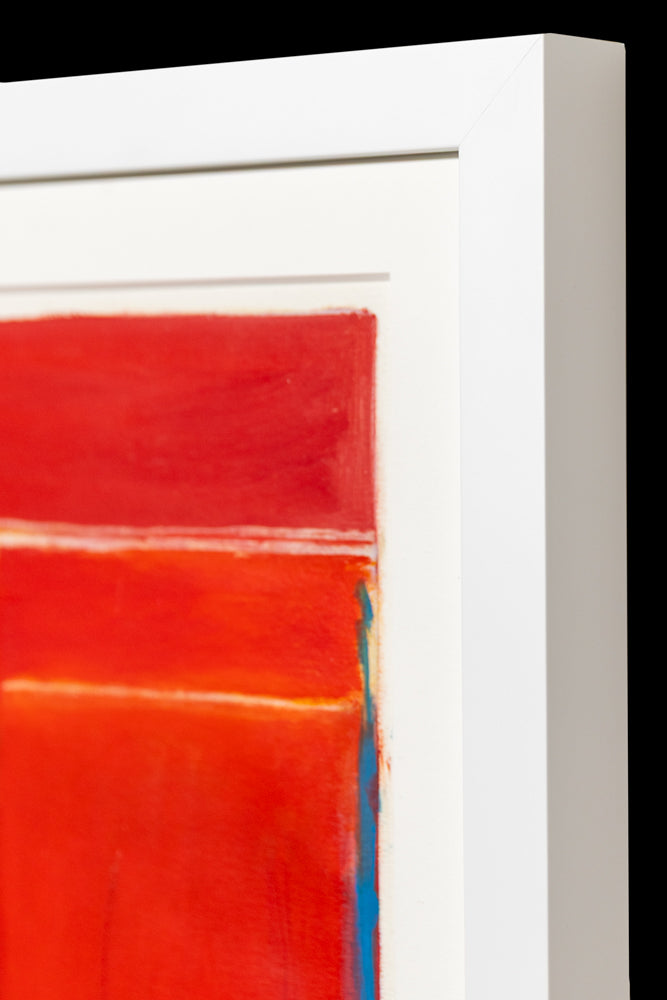 Untitled (Abstract Red with Blue and Yellow), Print