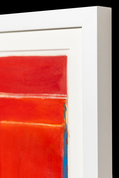 Untitled (Abstract Red with Blue and Yellow), Print