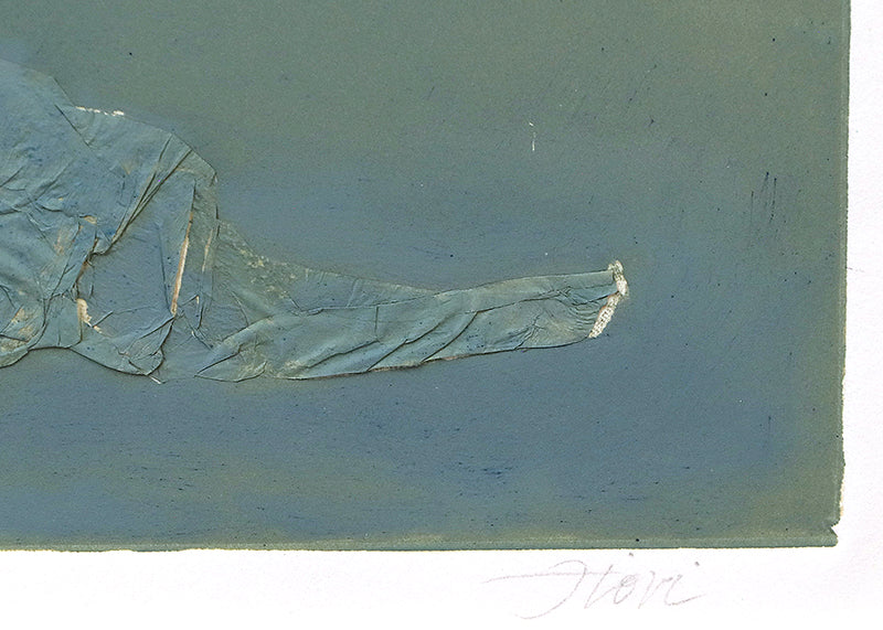 The Embrace (Abstract in Seafoam Green and Blue), Collage, circa 1990-2005