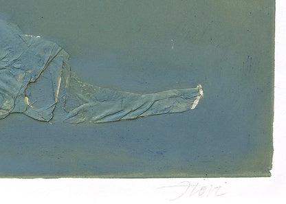 The Embrace (Abstract in Seafoam Green and Blue), Collage, circa 1990-2005